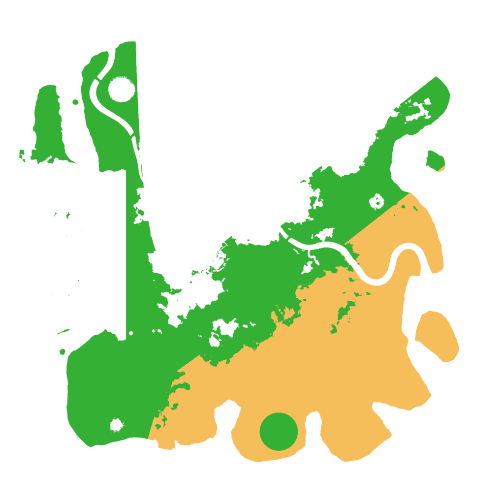 Biome Rust Map: Procedural Map, Size: 3500, Seed: 108202026