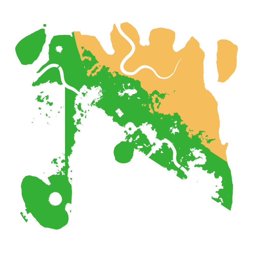 Biome Rust Map: Procedural Map, Size: 3500, Seed: 997783