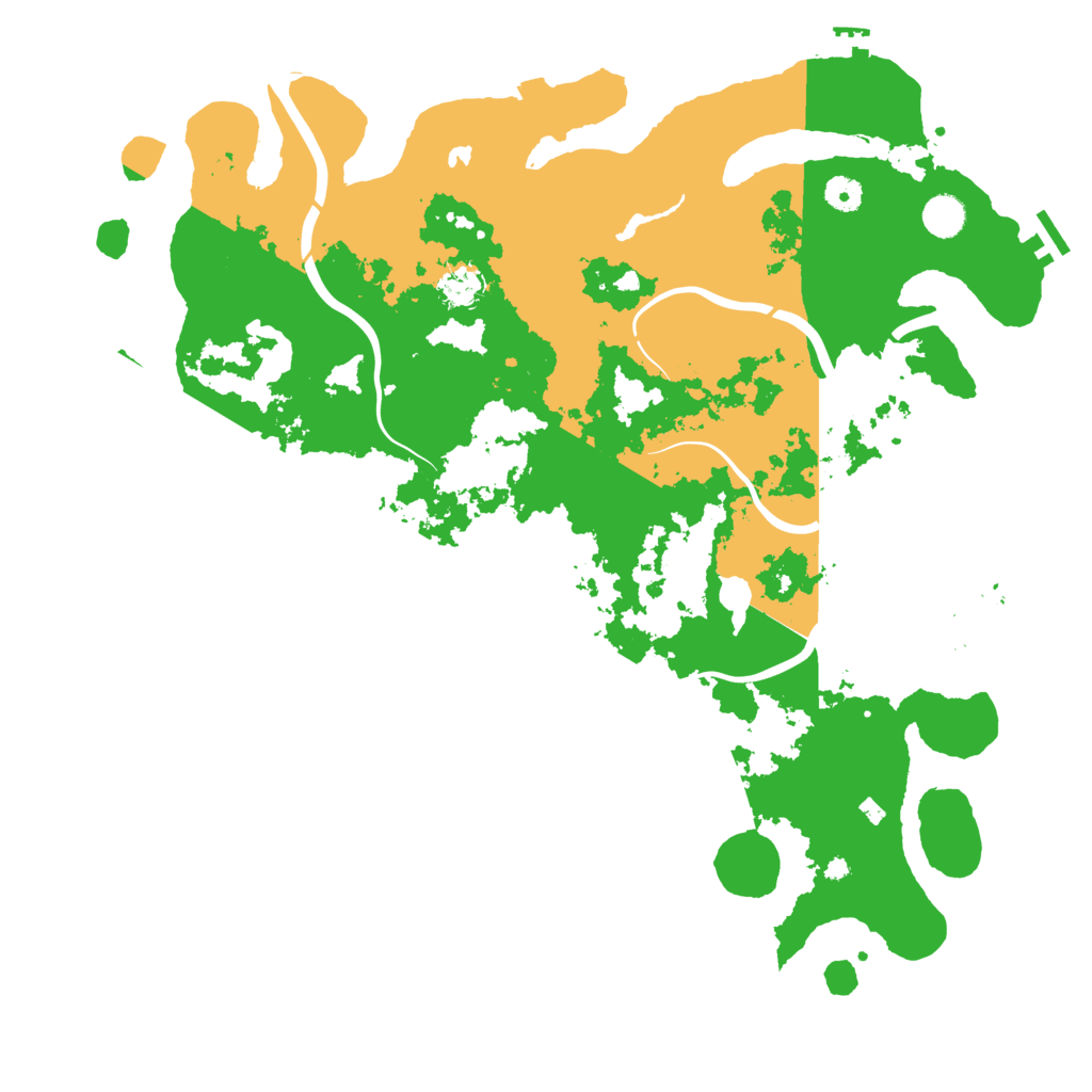 Biome Rust Map: Procedural Map, Size: 4500, Seed: 1973883362