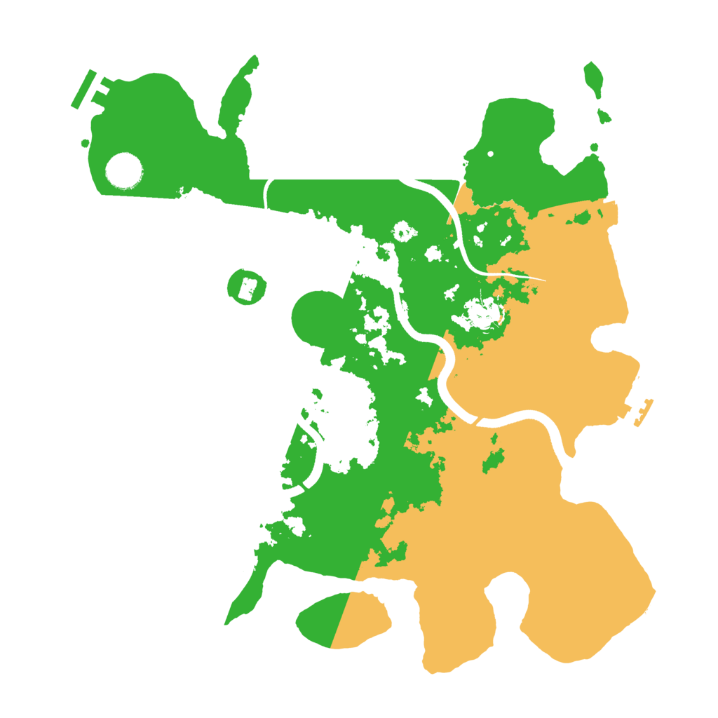 Biome Rust Map: Procedural Map, Size: 3500, Seed: 2110618039