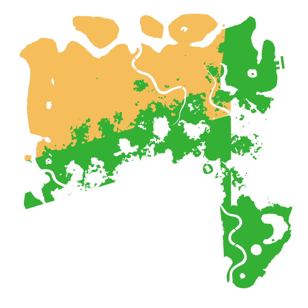 Biome Rust Map: Procedural Map, Size: 5000, Seed: 5756