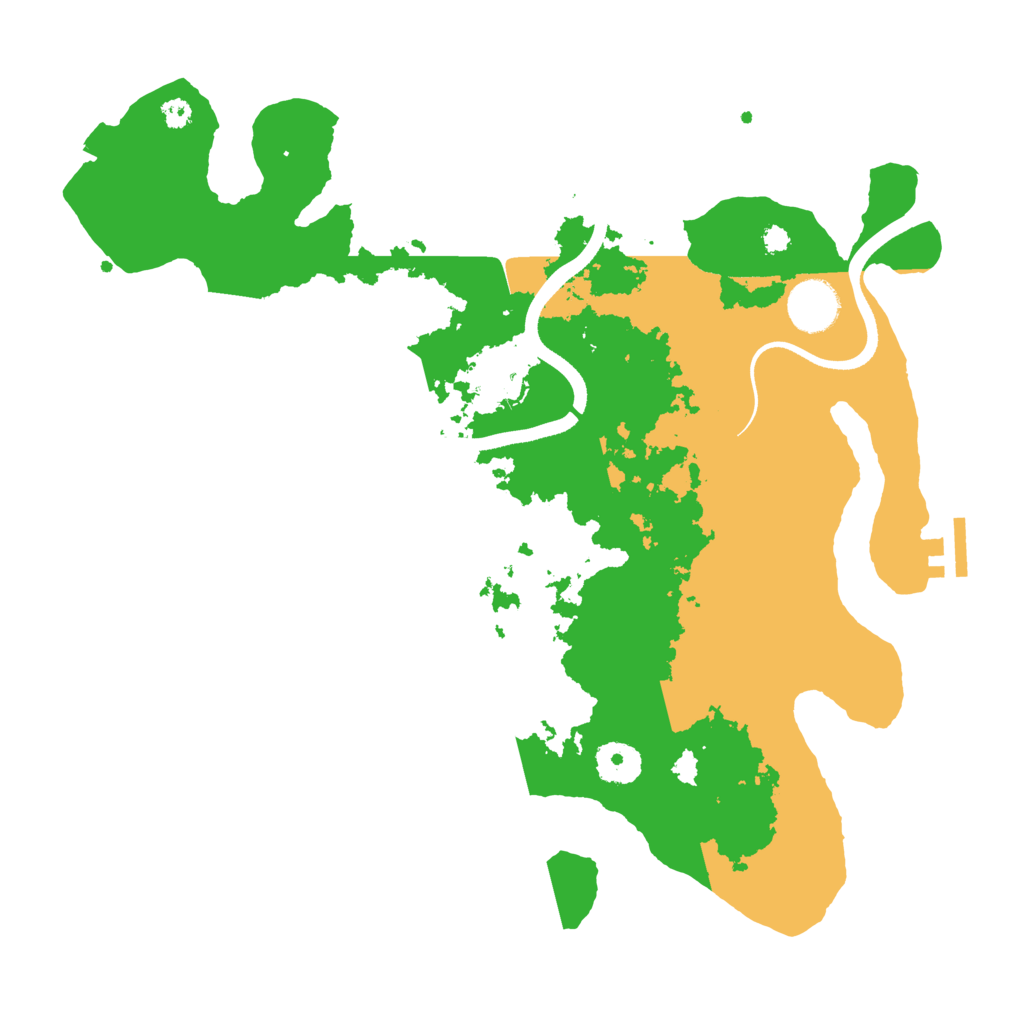 Biome Rust Map: Procedural Map, Size: 3500, Seed: 5805762