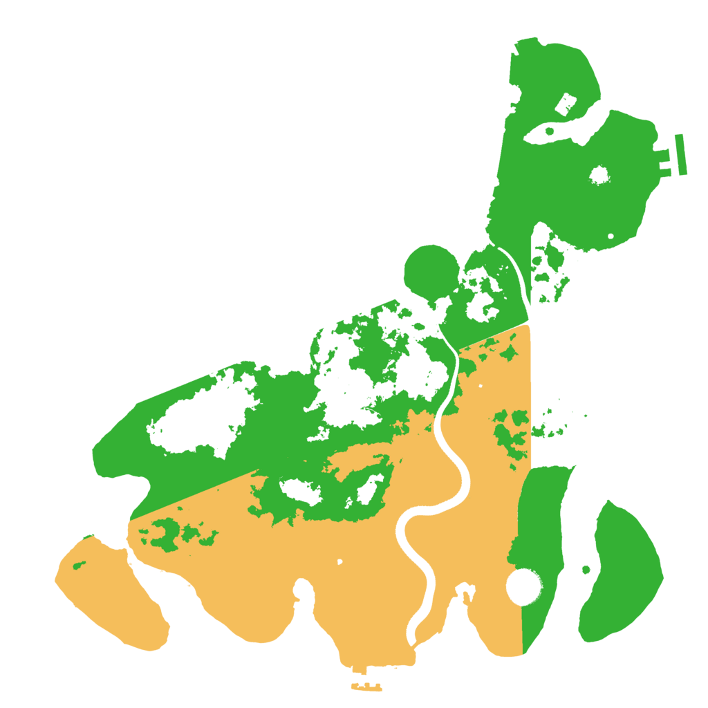 Biome Rust Map: Procedural Map, Size: 3500, Seed: 2143342663