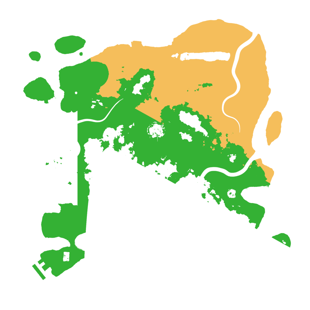 Biome Rust Map: Procedural Map, Size: 3500, Seed: 1171968486