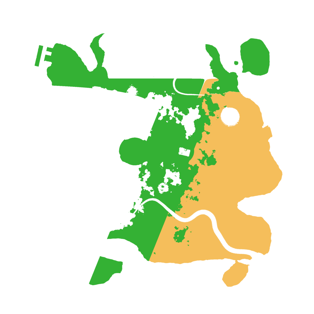Biome Rust Map: Procedural Map, Size: 3000, Seed: 1056561597