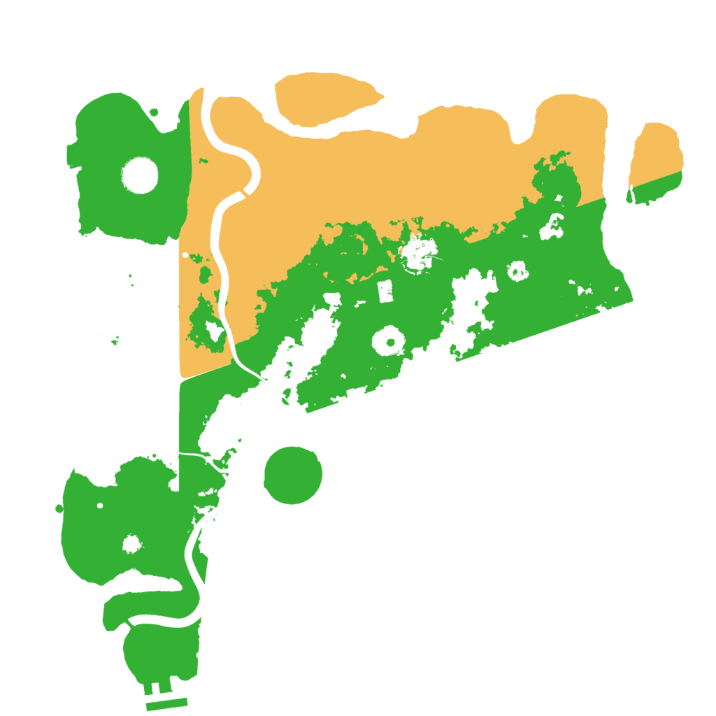 Biome Rust Map: Procedural Map, Size: 3500, Seed: 108496