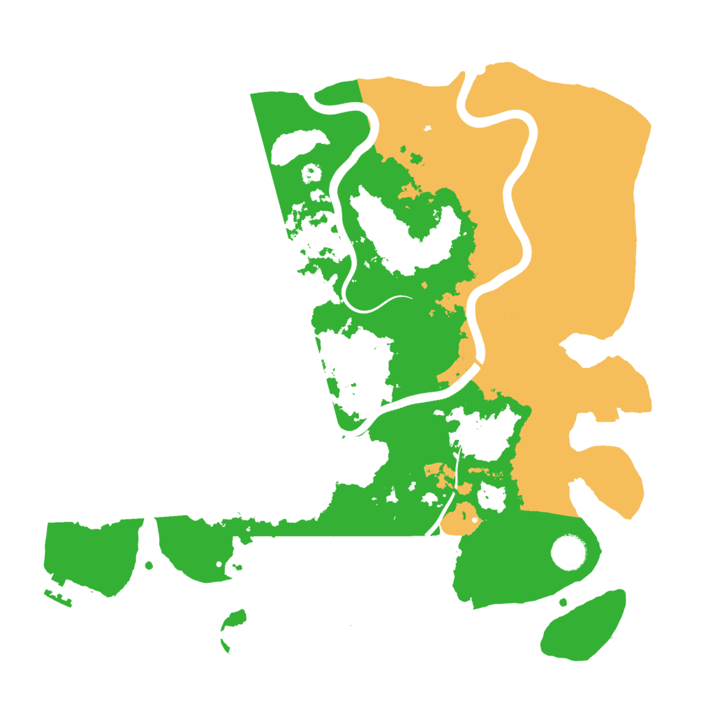 Biome Rust Map: Procedural Map, Size: 3600, Seed: 1343423361