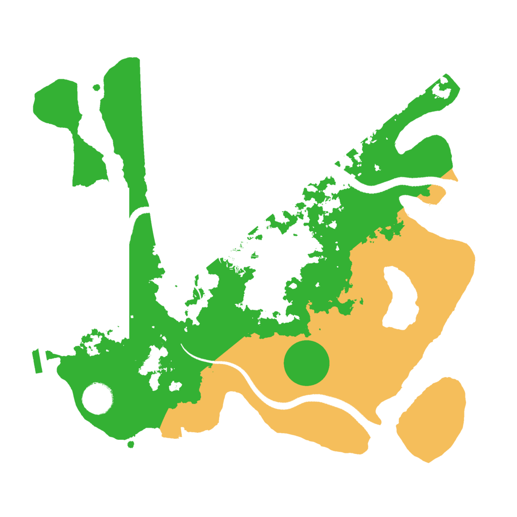 Biome Rust Map: Procedural Map, Size: 3000, Seed: 696261264