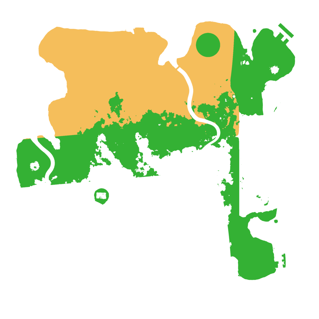 Biome Rust Map: Procedural Map, Size: 3500, Seed: 1611401910
