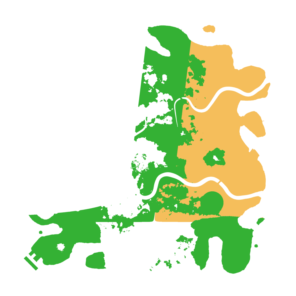 Biome Rust Map: Procedural Map, Size: 3500, Seed: 1840426486