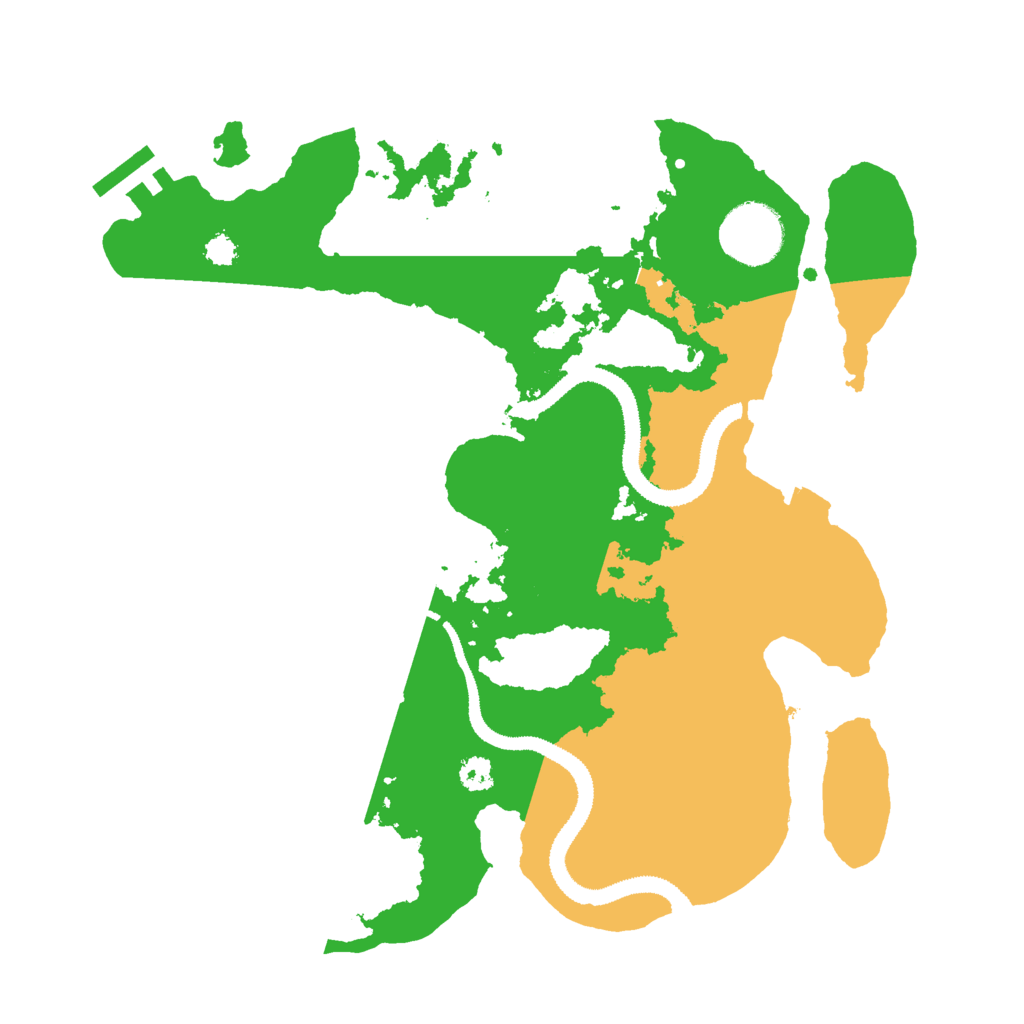 Biome Rust Map: Procedural Map, Size: 3000, Seed: 2079263226