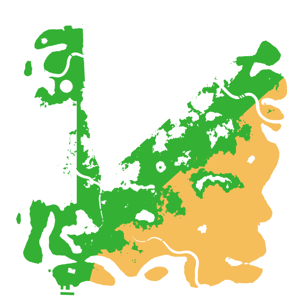 Biome Rust Map: Procedural Map, Size: 4500, Seed: 425956