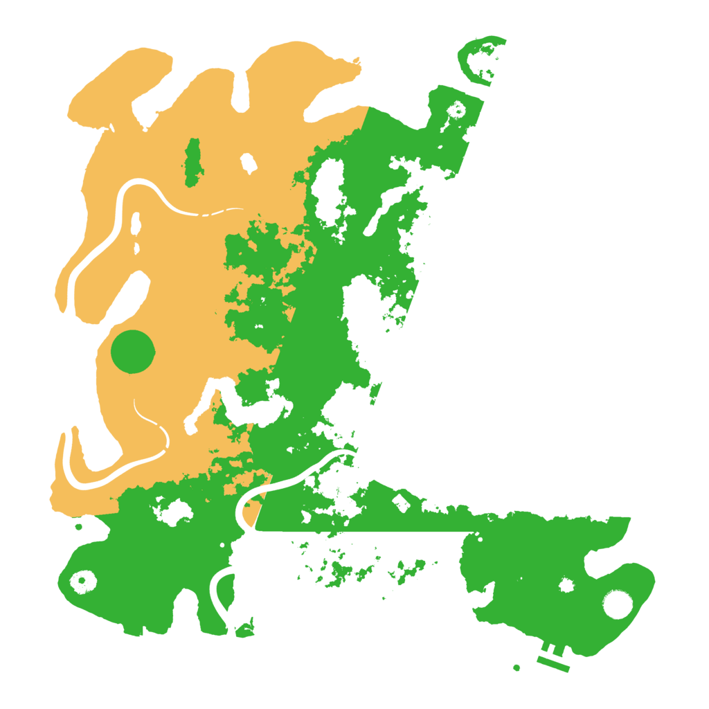 Biome Rust Map: Procedural Map, Size: 4300, Seed: 25296954