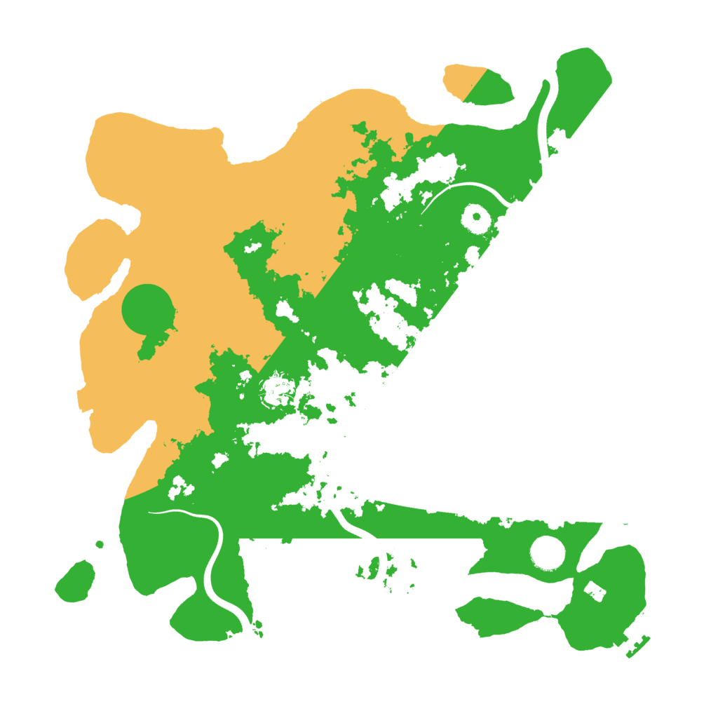 Biome Rust Map: Procedural Map, Size: 3700, Seed: 1158667994