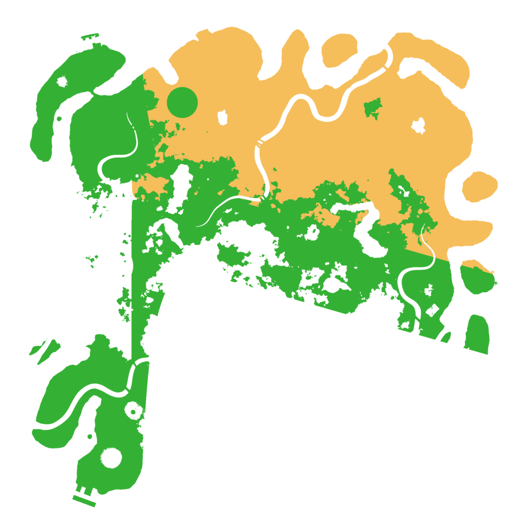 Biome Rust Map: Procedural Map, Size: 4500, Seed: 166660917