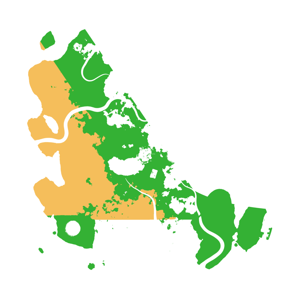 Biome Rust Map: Procedural Map, Size: 3500, Seed: 106810190