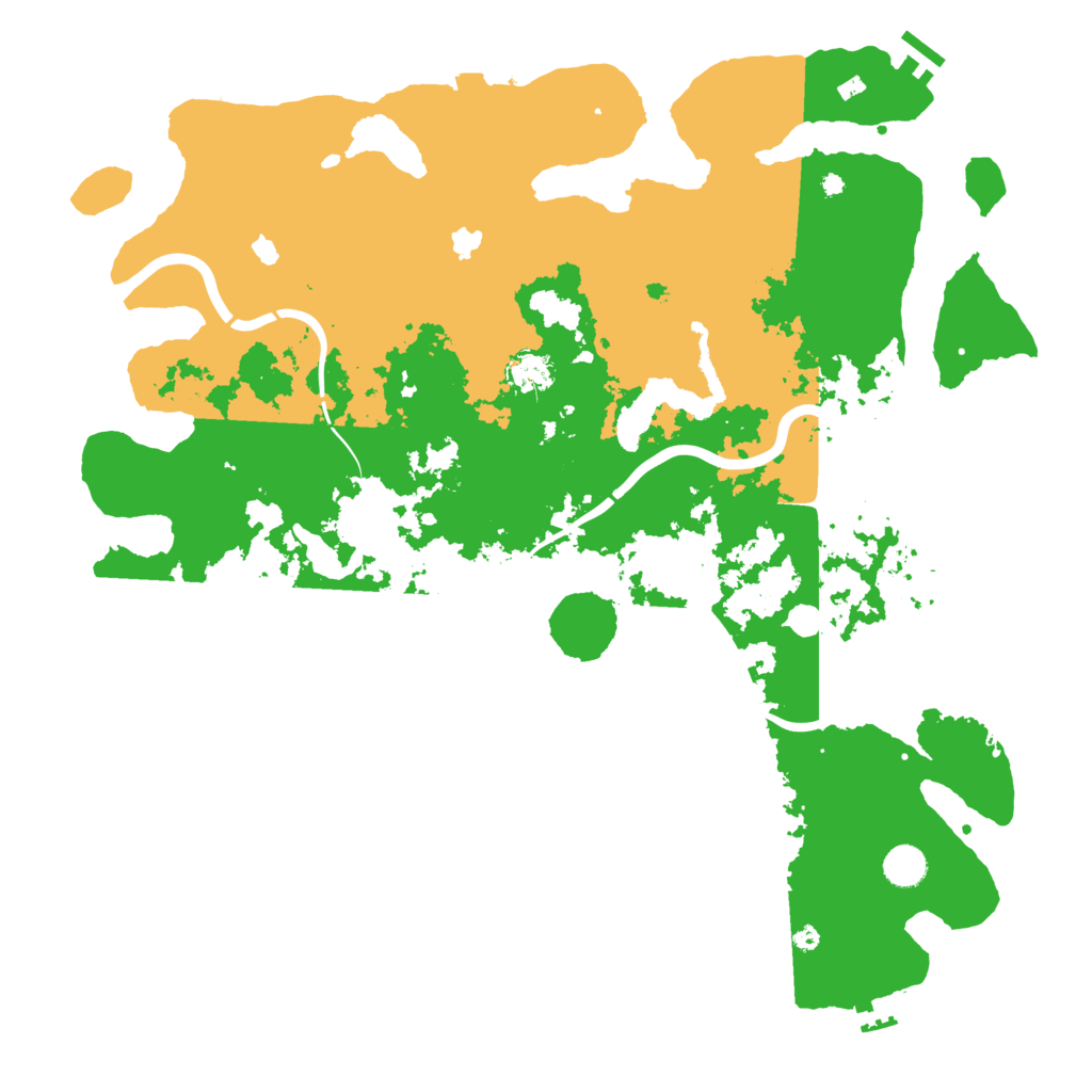 Biome Rust Map: Procedural Map, Size: 4500, Seed: 120052467