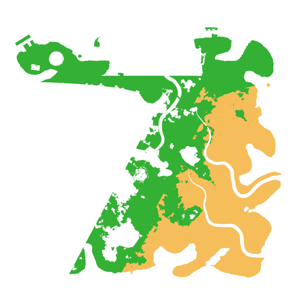 Biome Rust Map: Procedural Map, Size: 3700, Seed: 1787073698
