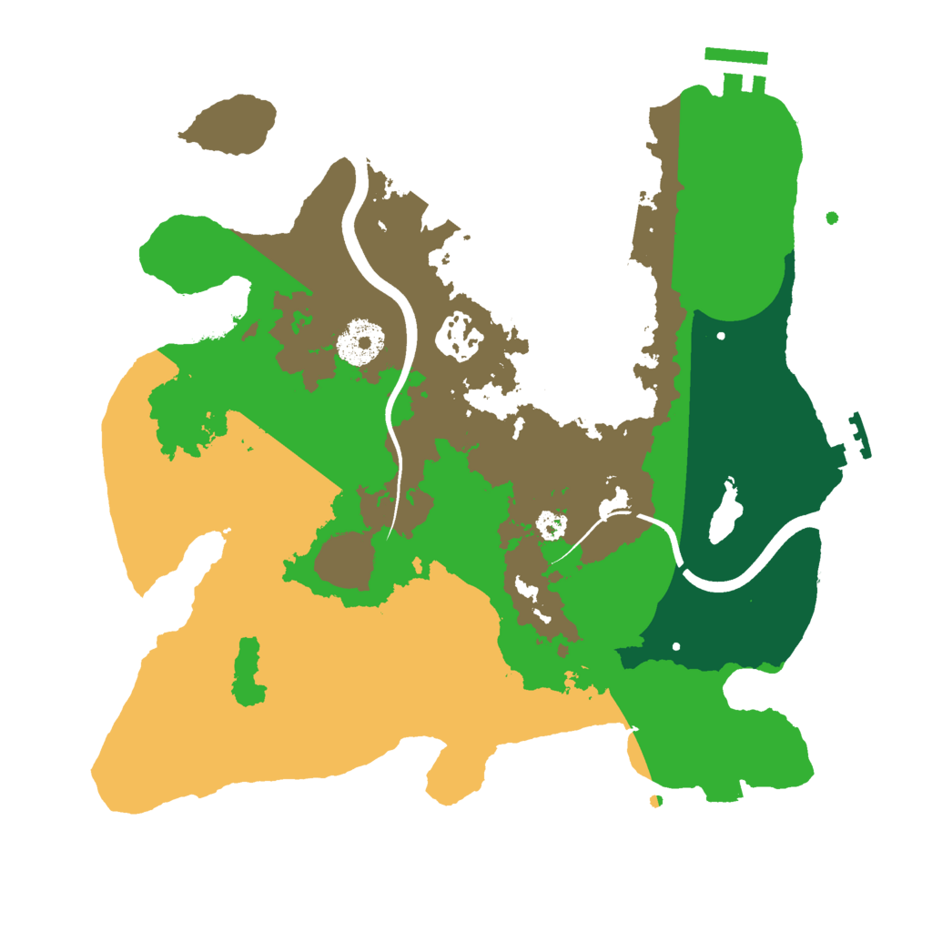 Biome Rust Map: Procedural Map, Size: 3000, Seed: 749943861