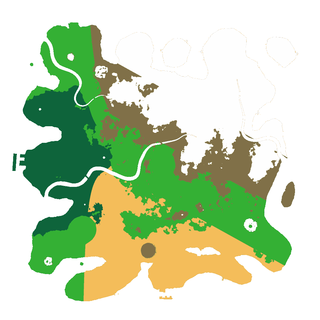 Biome Rust Map: Procedural Map, Size: 3700, Seed: 1802120256