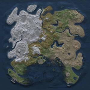 Thumbnail Rust Map: Procedural Map, Size: 4250, Seed: 349599, 18 Monuments