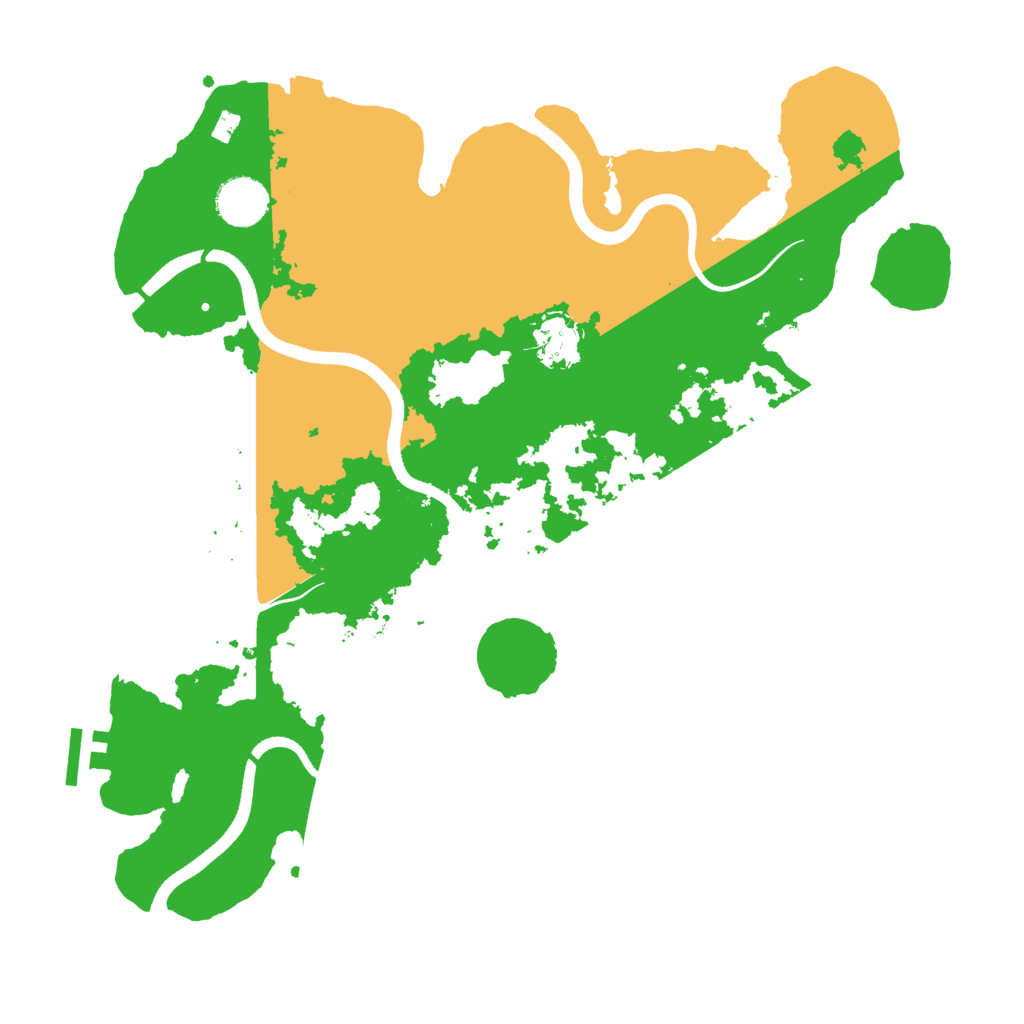 Biome Rust Map: Procedural Map, Size: 3600, Seed: 87744567