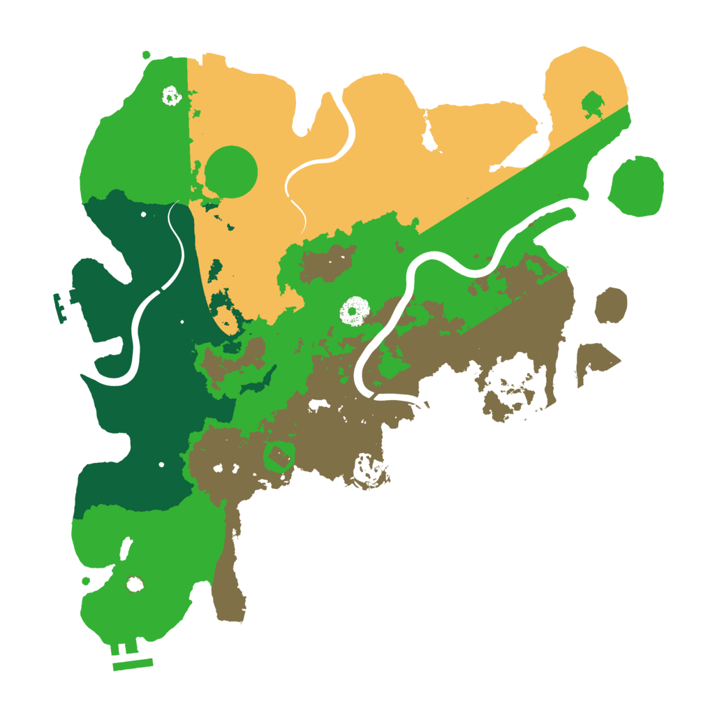 Biome Rust Map: Procedural Map, Size: 3600, Seed: 87744567
