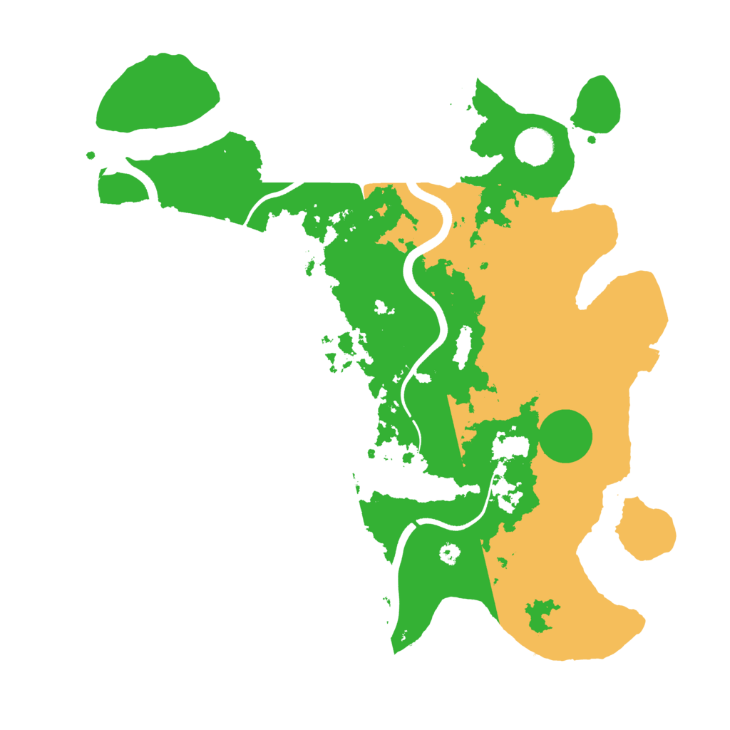 Biome Rust Map: Procedural Map, Size: 3600, Seed: 23733