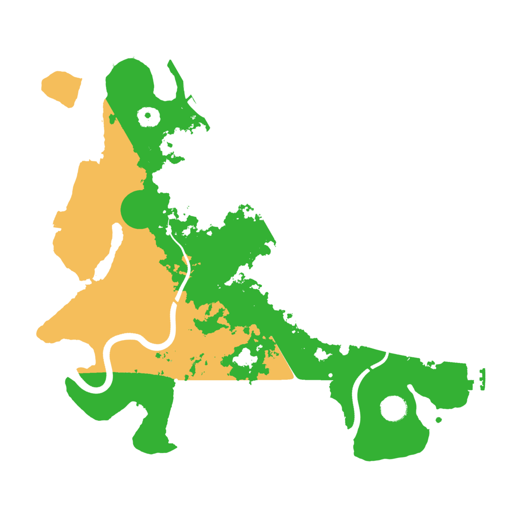 Biome Rust Map: Procedural Map, Size: 3500, Seed: 526843