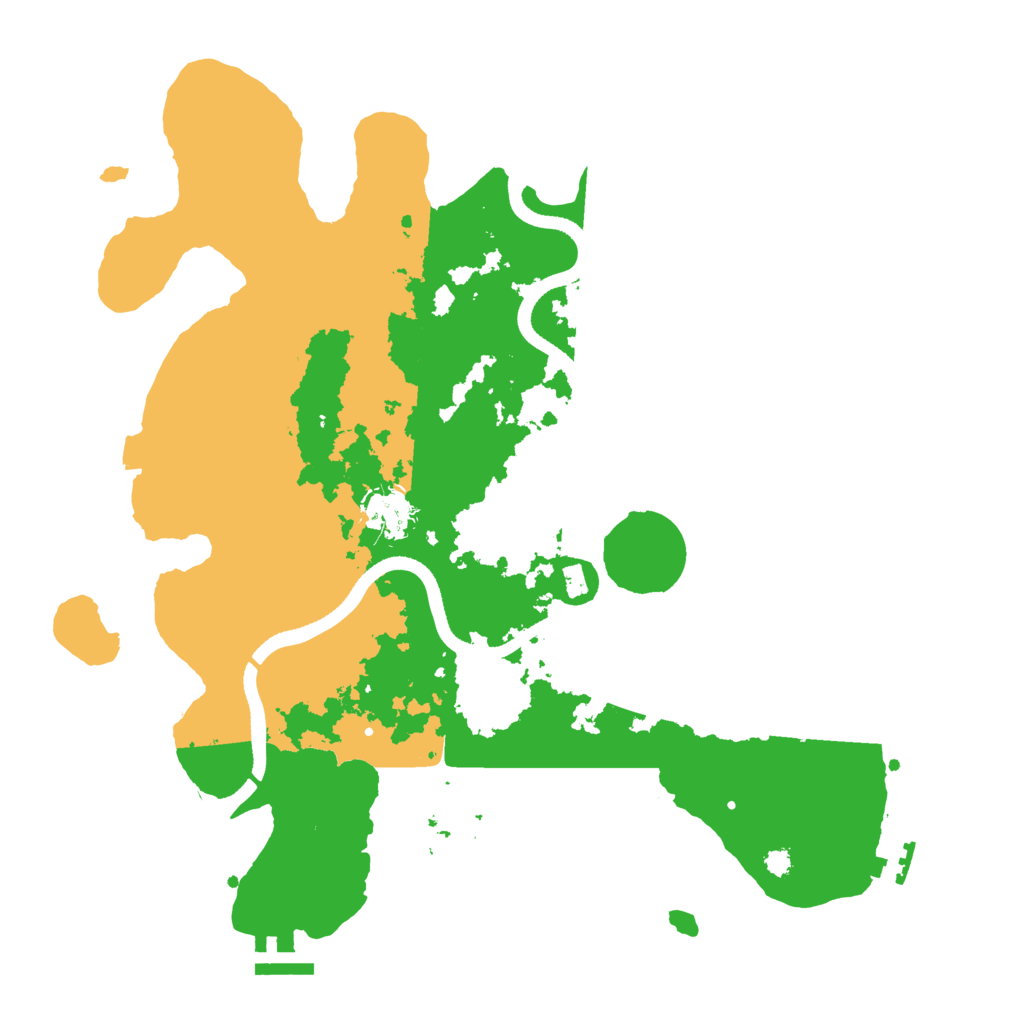 Biome Rust Map: Procedural Map, Size: 3500, Seed: 38033