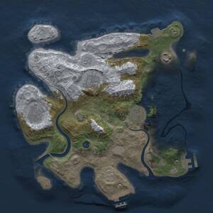 Thumbnail Rust Map: Procedural Map, Size: 3000, Seed: 678460073, 11 Monuments