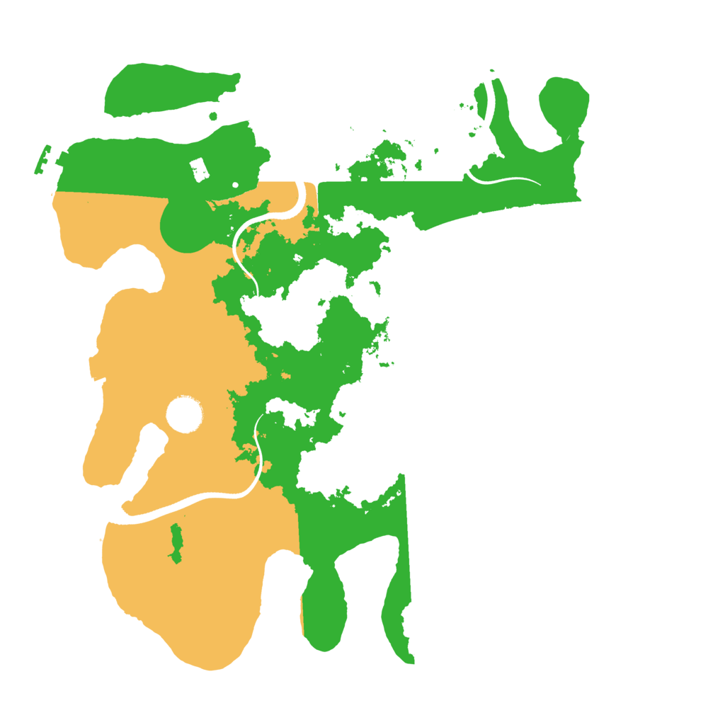 Biome Rust Map: Procedural Map, Size: 3500, Seed: 272902131
