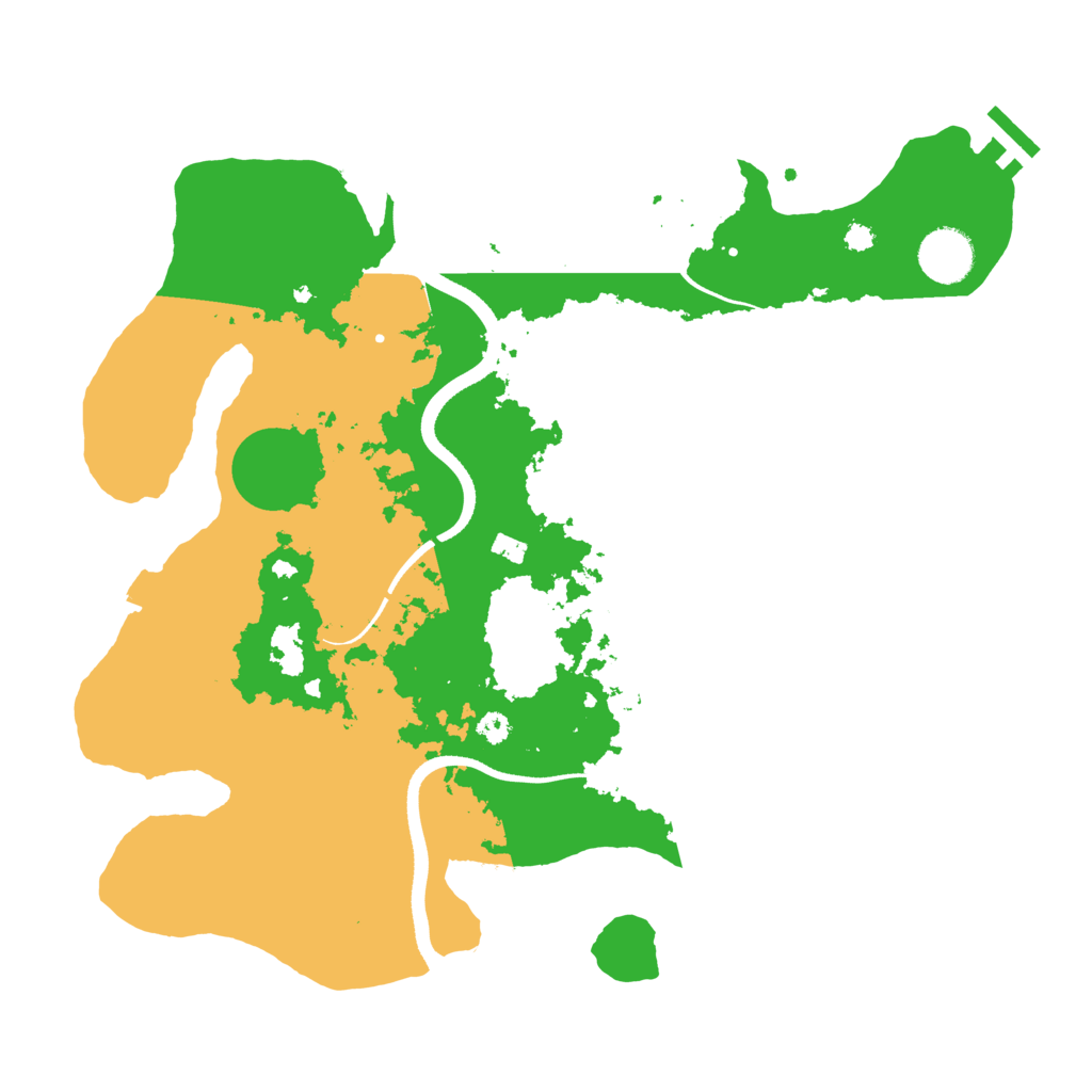 Biome Rust Map: Procedural Map, Size: 3500, Seed: 706058649