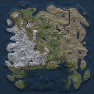 Thumbnail Rust Map: Procedural Map, Size: 4750, Seed: 1198, 18 Monuments