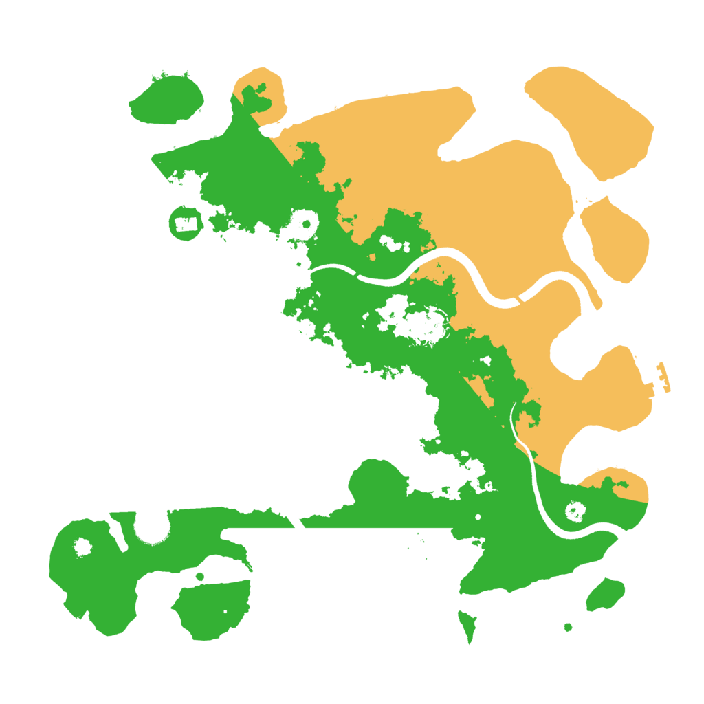 Biome Rust Map: Procedural Map, Size: 3500, Seed: 1026246868