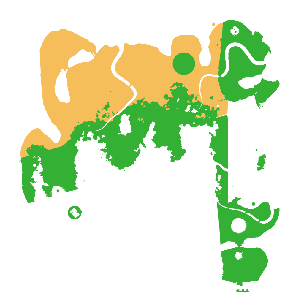 Biome Rust Map: Procedural Map, Size: 3600, Seed: 957744196