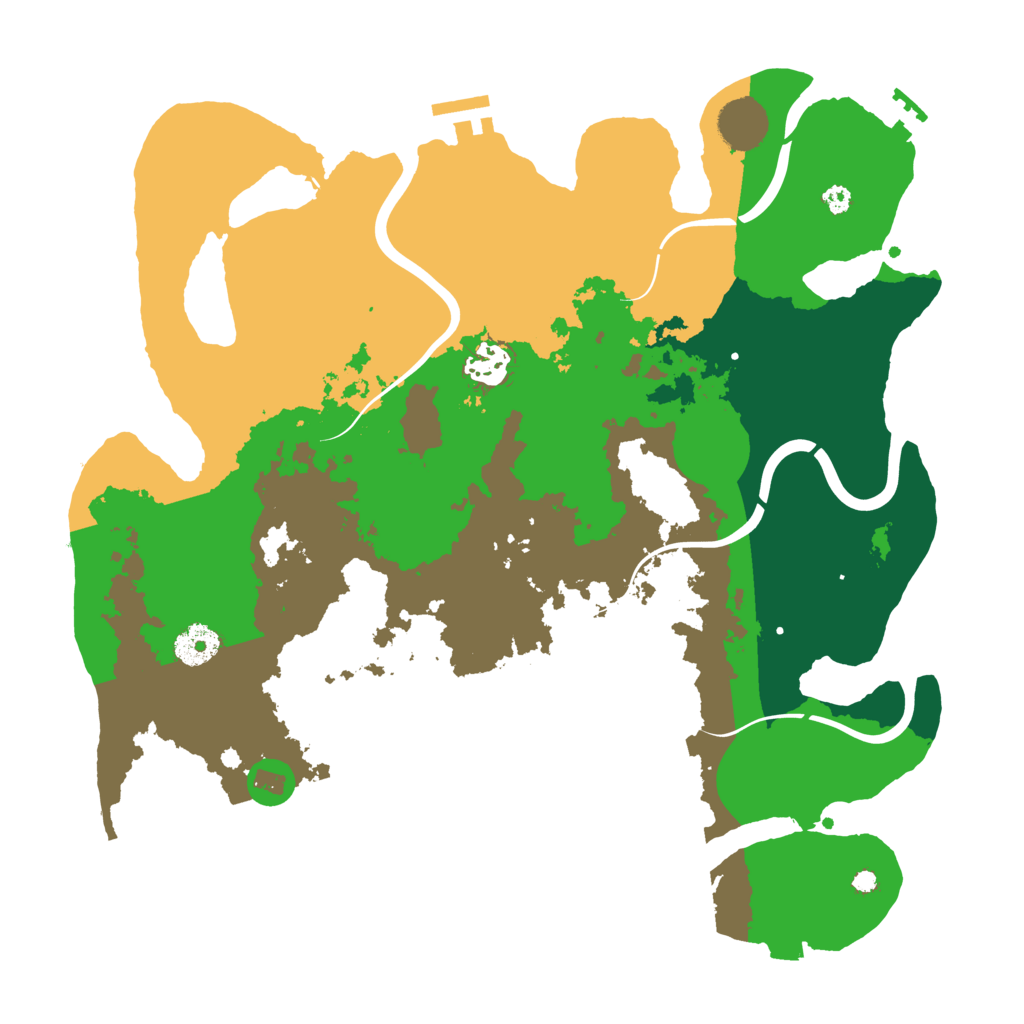 Biome Rust Map: Procedural Map, Size: 3600, Seed: 957744196