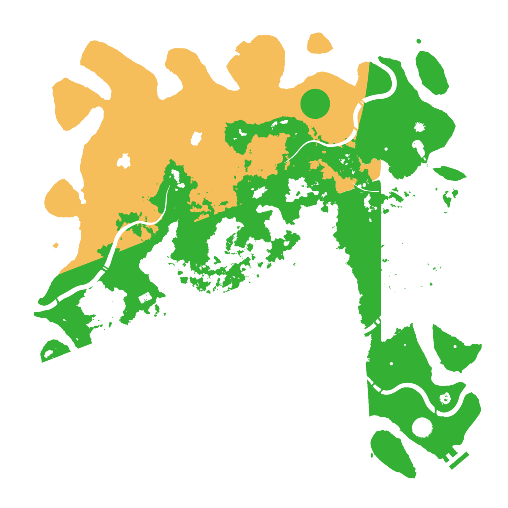 Biome Rust Map: Procedural Map, Size: 4500, Seed: 1024478524