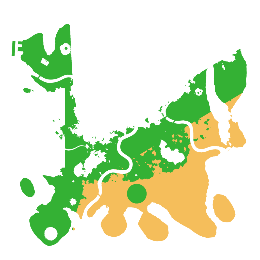 Biome Rust Map: Procedural Map, Size: 3500, Seed: 1206809841