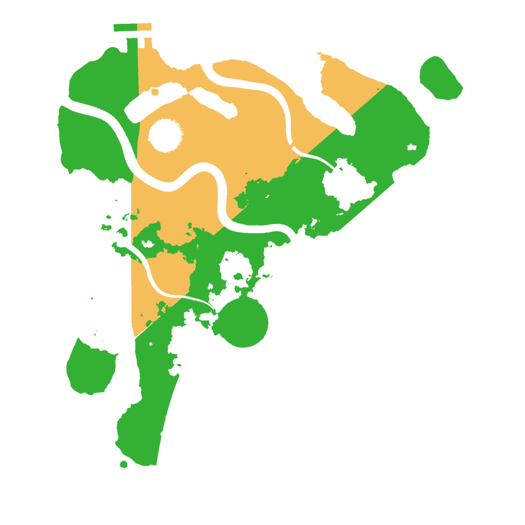 Biome Rust Map: Procedural Map, Size: 2800, Seed: 1261809118