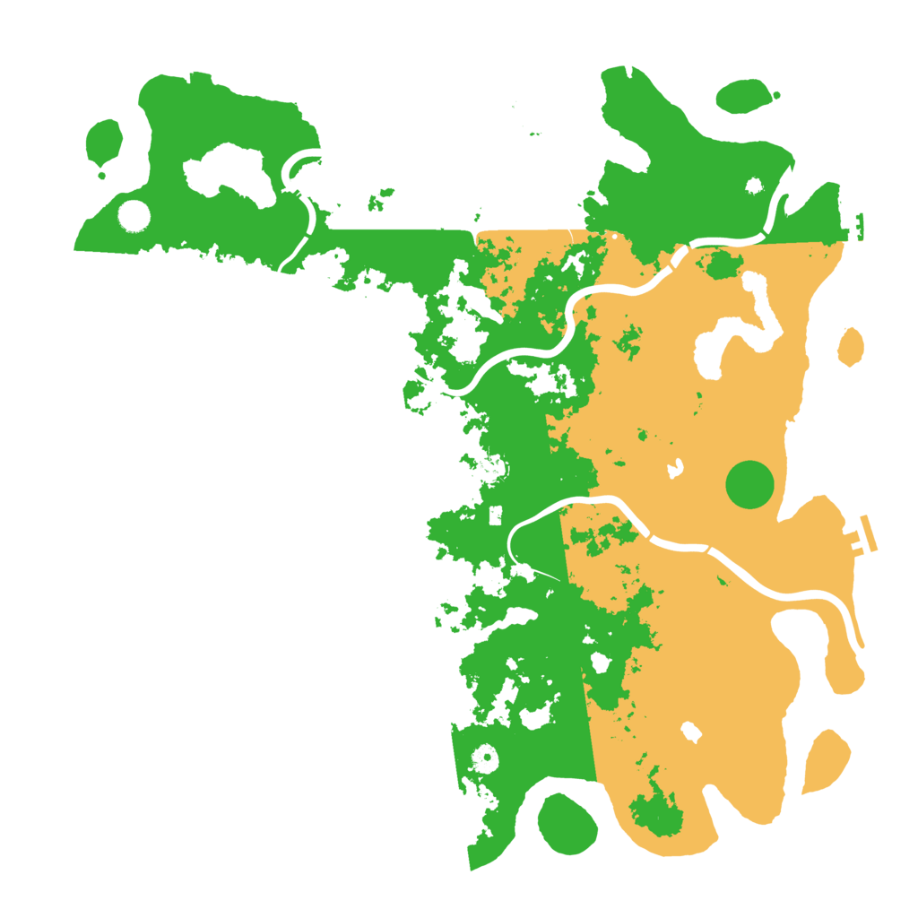 Biome Rust Map: Procedural Map, Size: 5000, Seed: 772777229