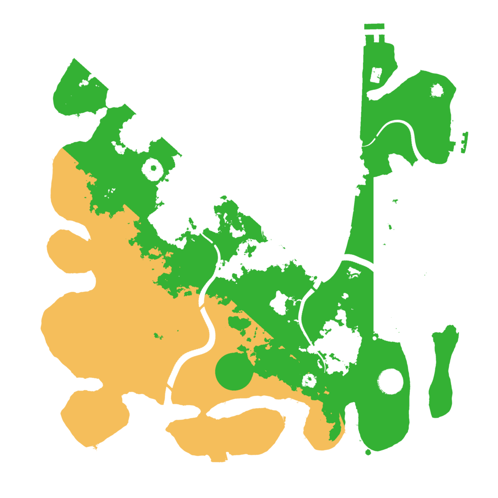 Biome Rust Map: Procedural Map, Size: 3500, Seed: 556551