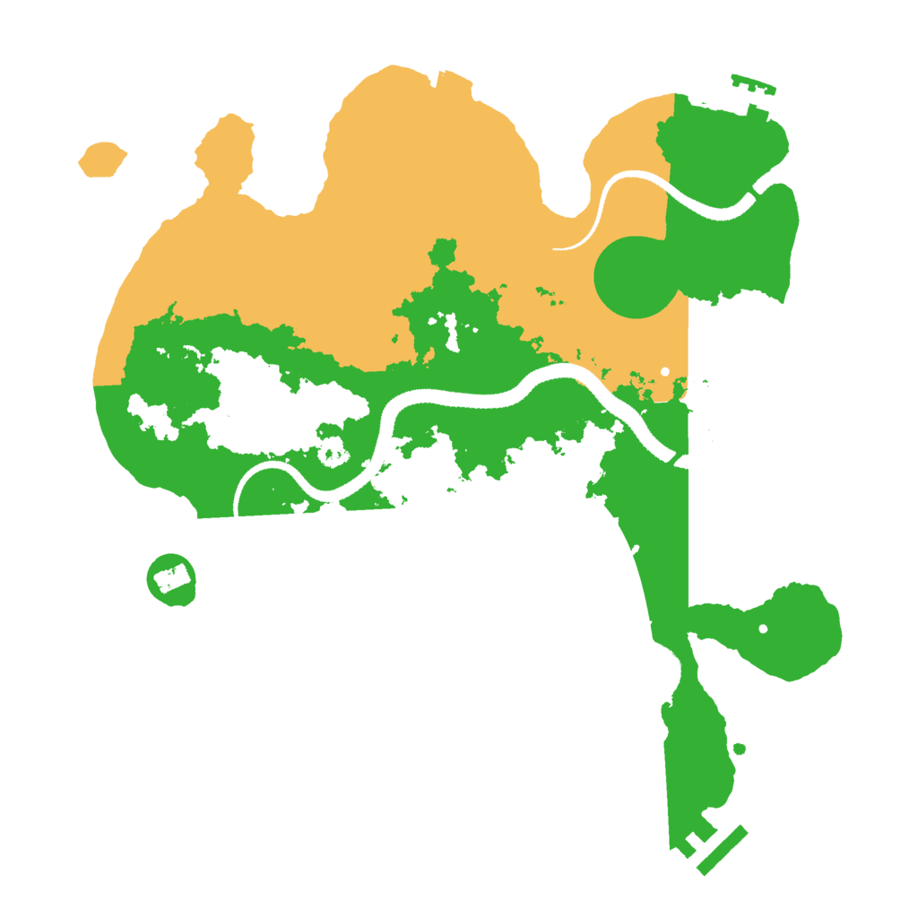 Biome Rust Map: Procedural Map, Size: 3000, Seed: 17445