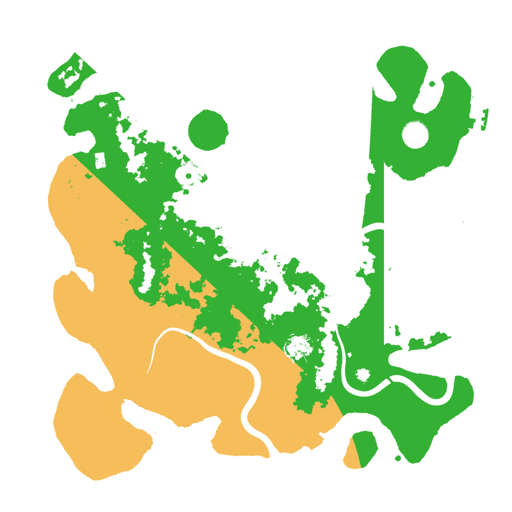 Biome Rust Map: Procedural Map, Size: 3500, Seed: 3600000