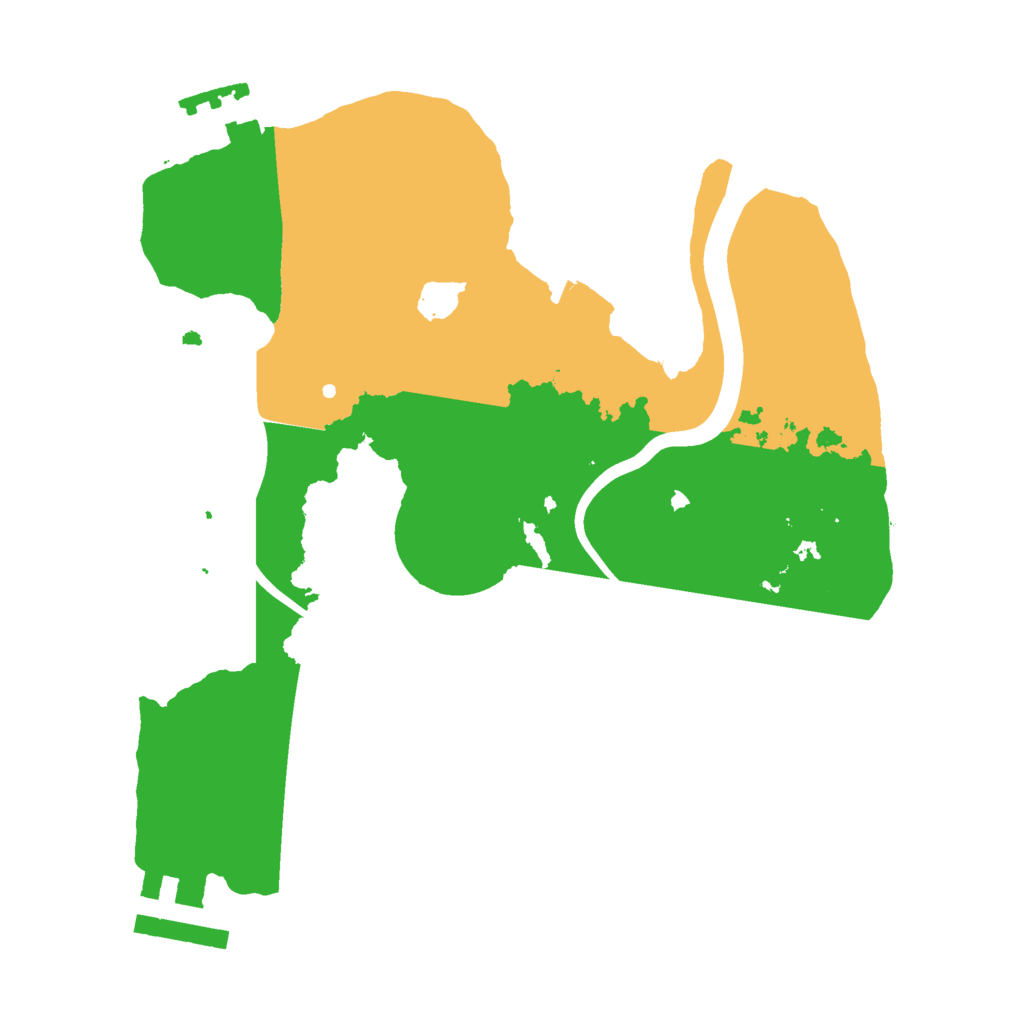 Biome Rust Map: Procedural Map, Size: 2200, Seed: 1655173143