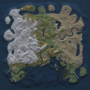 Thumbnail Rust Map: Procedural Map, Size: 4500, Seed: 1781444867, 19 Monuments