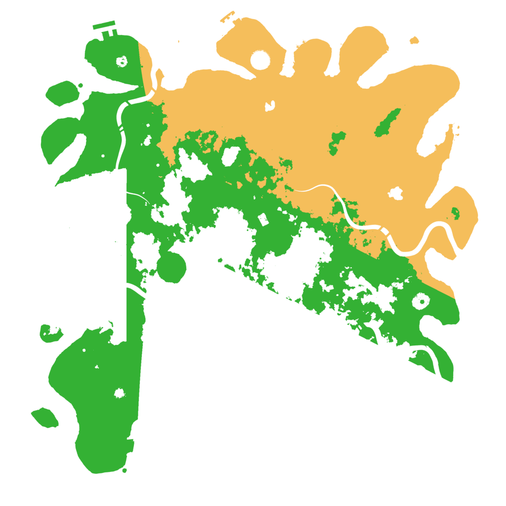 Biome Rust Map: Procedural Map, Size: 4550, Seed: 11232123