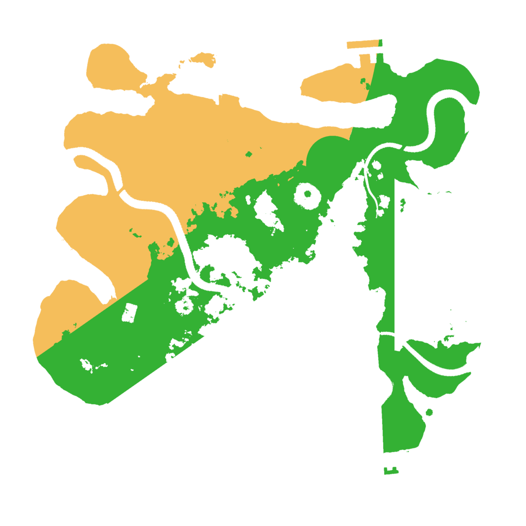 Biome Rust Map: Procedural Map, Size: 3000, Seed: 1243546171