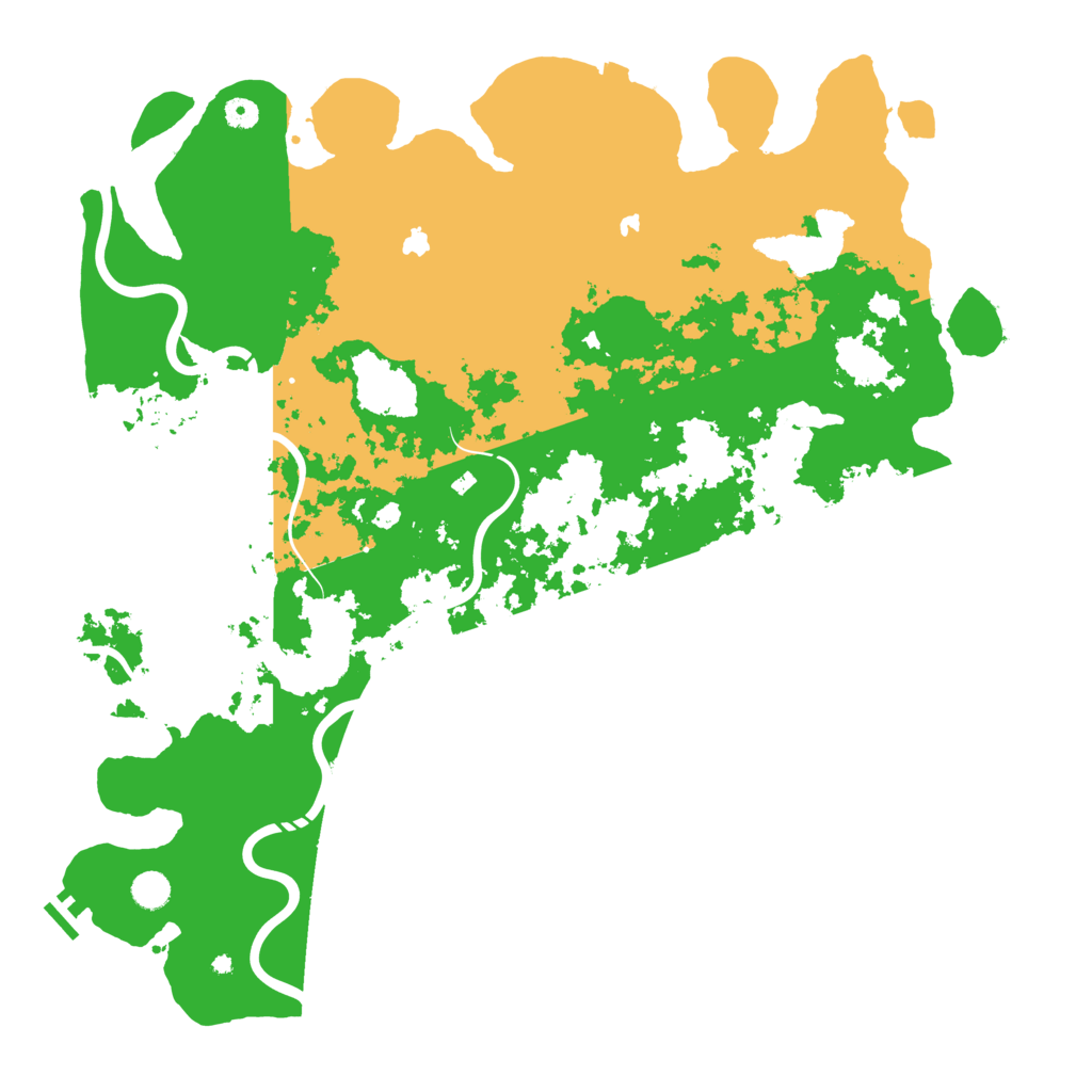 Biome Rust Map: Procedural Map, Size: 5000, Seed: 435325