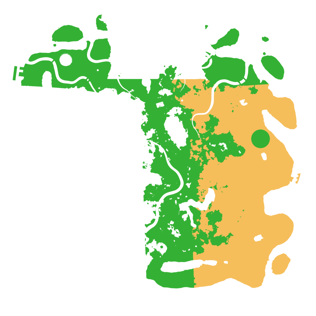 Biome Rust Map: Procedural Map, Size: 4500, Seed: 9876432